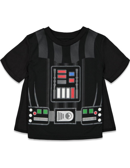 Conjunto 3 Piezas Darth Vader para Niños - Camiseta, Pantalones Cortos y Capa