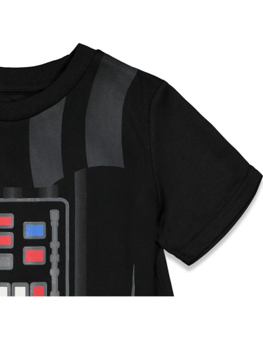 Conjunto 3 Piezas Darth Vader para Niños - Camiseta, Pantalones Cortos y Capa