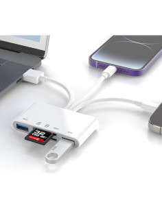 Lector de Tarjetas SD 7-en-1 esbeecables para iPhone/iPad 2