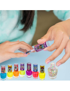 Set de 8 esmaltes de uñas no tóxicos L.O.L Surprise! con secador 2