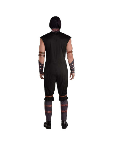 Disfraz de Scorpion Mortal Kombat para hombres grande - Mono, máscara y guanteletes