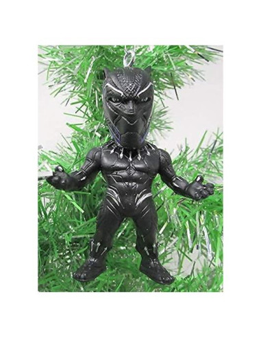 Adorno Navideño Black Panther Wakanda - Plástico Irrompible