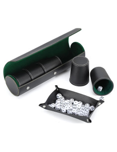 Juego de Copas de Dados KINMVIP con 5 Copas y 25 Dados