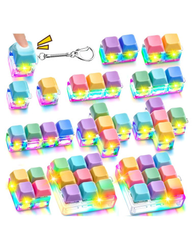 12 Juguetes de Alivio de Estrés RoundFunny Clicker Teclado