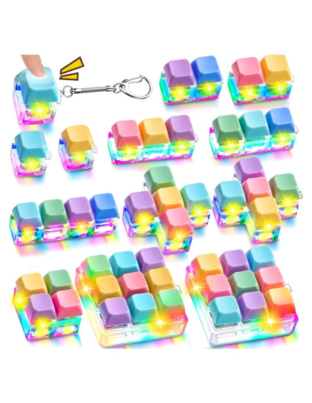 12 Juguetes de Alivio de Estrés RoundFunny Clicker Teclado