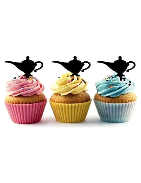 Toppers de Cupcake Genio Árabe Aladino 12 Pcs 5cm