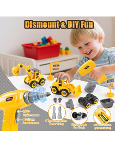 Juguete de Construcción LUDILO con Taladro Eléctrico 3-5 Años 2