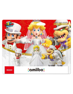 Amiibo Nintendo - Paquete de Boda Mario, Peach y Bowser
