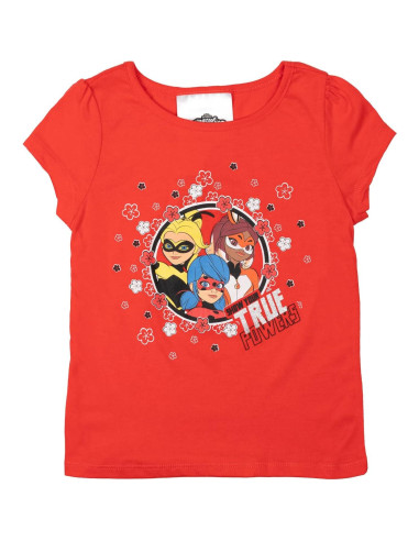 Conjunto 3 piezas Miraculous: camiseta, falda y diadema 6-6X