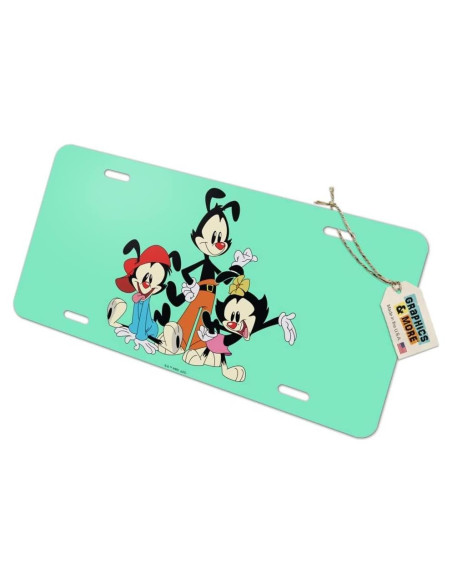 Placa de Licencia de Metal Animaniacs Graphics & More 15.2x30.5cm