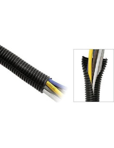 Tubo Convoluto Flex-Guard Audiopipe 3.05m Negro para Cables 2