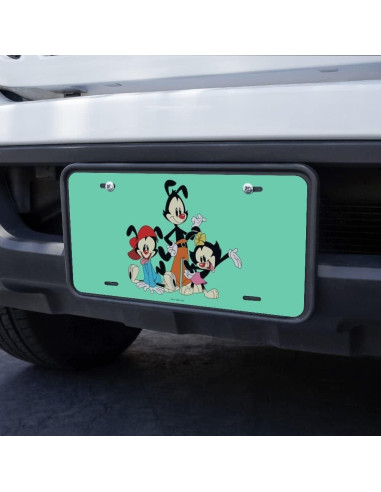 Placa de Licencia de Metal Animaniacs Graphics & More 15.2x30.5cm