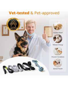 Juguete de Tirar con Bungee LOOBANI para Perros 6m Ajustable 2