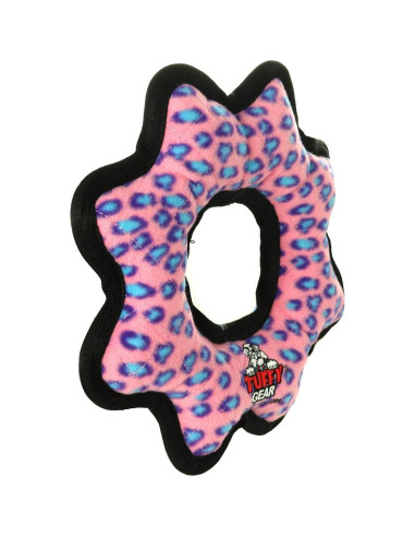 Juguete para Perro TUFFY Paquete de 2 Leopardo Rosa Resistente
