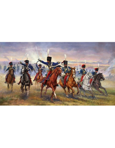 Kit de Modelo Italeri 11 Húsares Británicos Guerra Crimea 1:72