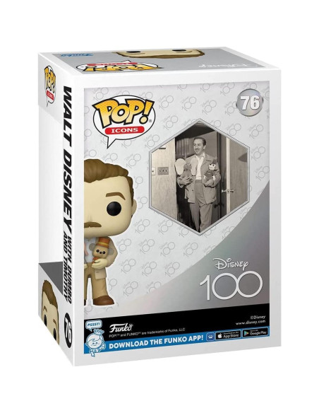 Figura de Vinilo Pop! Funko Disney 100 - Walt Disney con Dumbo 9.53 cm