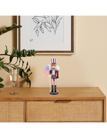 Títere Cascanueces de Madera Cabilock 25.4 cm Patriótico