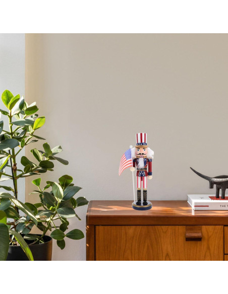 Títere Cascanueces de Madera Cabilock 25.4 cm Patriótico