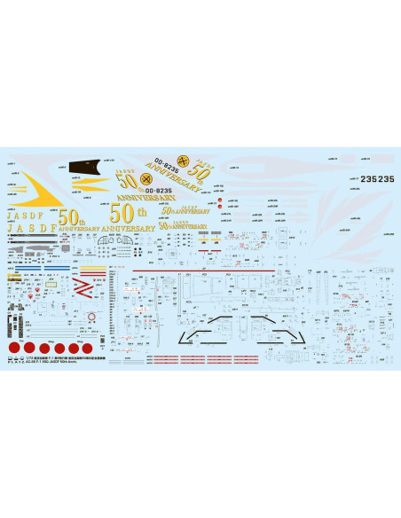 Modelo de Plástico Platz F-1 Fuerza Aérea Japón 1/72 AC-66