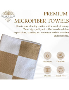 Paños de Microfibra Capa & Sage 33x33 cm Latte - 4 Unidades 2