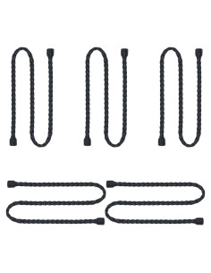 5 Ataduras de Cable Reutilizables ITROLLE 60 cm Goma Negra