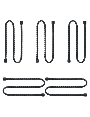5 Ataduras de Cable Reutilizables ITROLLE 60 cm Goma Negra