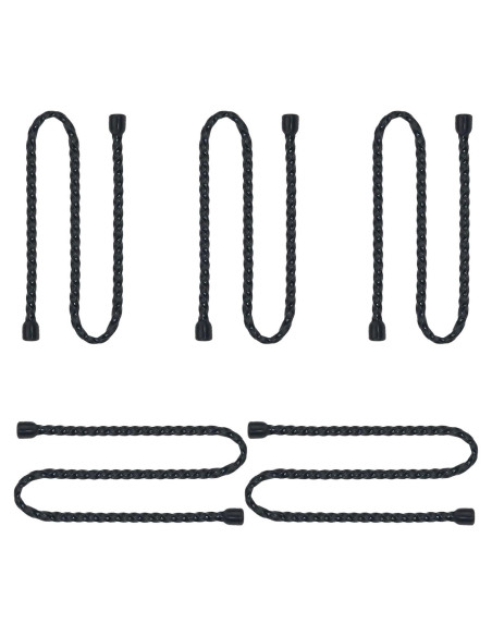 5 Ataduras de Cable Reutilizables ITROLLE 60 cm Goma Negra