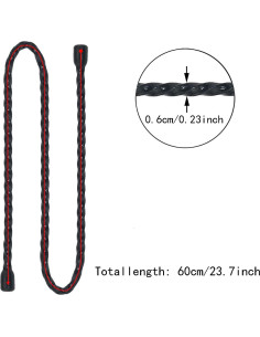 5 Ataduras de Cable Reutilizables ITROLLE 60 cm Goma Negra 2