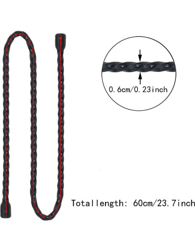 5 Ataduras de Cable Reutilizables ITROLLE 60 cm Goma Negra