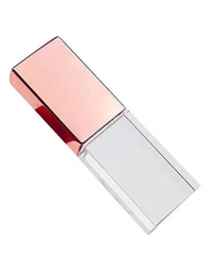 Unidad Flash USB 2.0 SXBan 32GB Cristal Rosa Dorado con LED