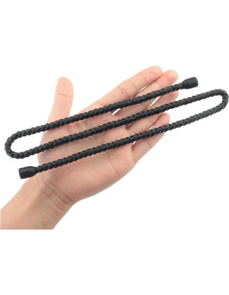 5 Ataduras de Cable Reutilizables ITROLLE 60 cm Goma Negra