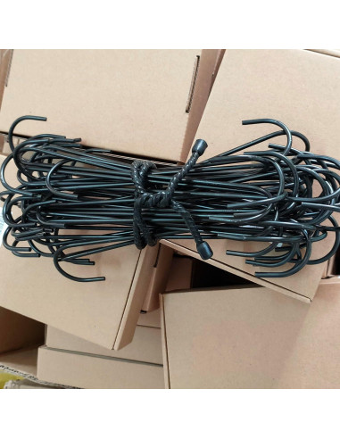 5 Ataduras de Cable Reutilizables ITROLLE 60 cm Goma Negra