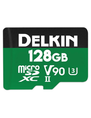Tarjeta Micro SD 128GB Delkin Devices UHS-II V90 300MB/s