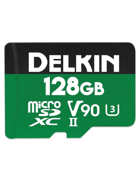 Tarjeta Micro SD 128GB Delkin Devices UHS-II V90 300MB/s