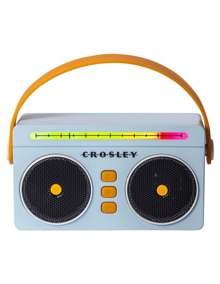 Altavoz Bluetooth Portátil Crosley CR3050A-SB Retro LED Azul