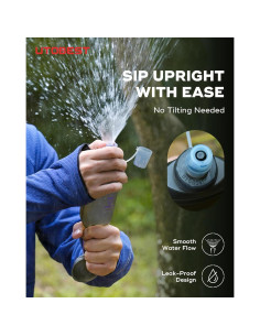 Botella de Agua Flexible TPU 500ml Morado - UTOBEST 2