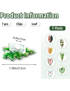 Clips Magnéticos de Hoja Nuvretk - 7 Pack Decorativos para Nevera 2