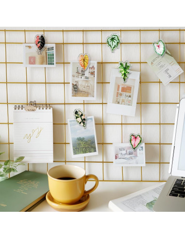 Clips Magnéticos de Hoja Nuvretk - 7 Pack Decorativos para Nevera