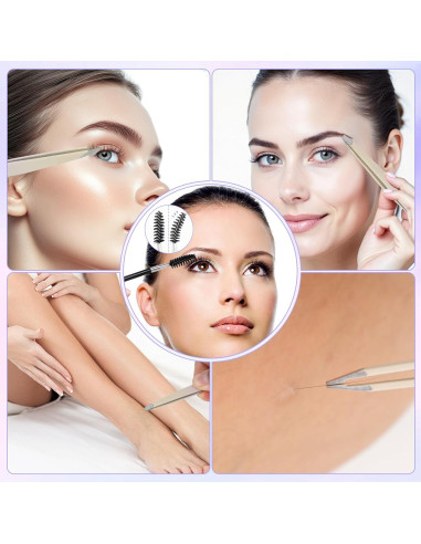 Juego de 6 Pinzas de Belleza ODELY con Estuche de Viaje