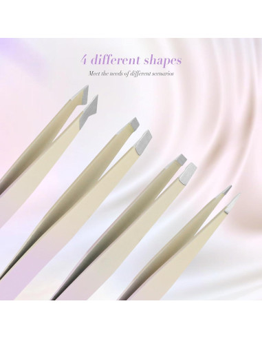 Juego de 6 Pinzas de Belleza ODELY con Estuche de Viaje