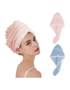 Toalla de Microfibra para Cabello Jenmex 2 Piezas Absorbente