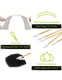 Bastones de Algodón Largos 15.24 cm OwnWise 200 PCS 2