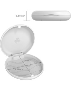 Estuche para Retenedor Dental jjovce Blanco 8.89x8.71cm 2
