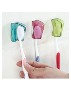 Soporte de Cepillo de Dientes Tnyvm 3 Pcs Ventosa Multicolor