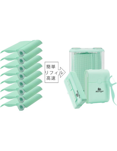 Himgy Hilo Dental Blanqueador Menta 614 Hilos Duales Kit Familiar