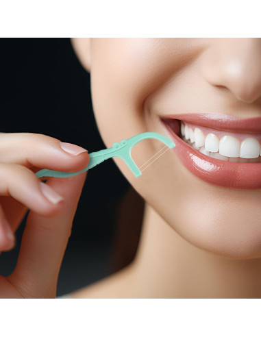 Himgy Hilo Dental Blanqueador Menta 614 Hilos Duales Kit Familiar