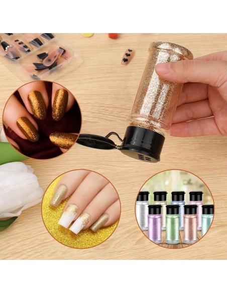 Paquete de 6 frascos de especias plásticos 88.7 ml con tapa shaker