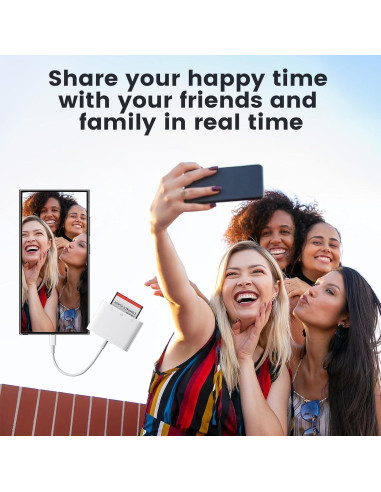 Lector de Tarjetas USB-C Genérico 3-en-1 CF/SD/TF Blanco