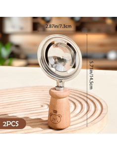 Separador de Yema y Clara de Huevo REIKOMO Acero Inoxidable 2