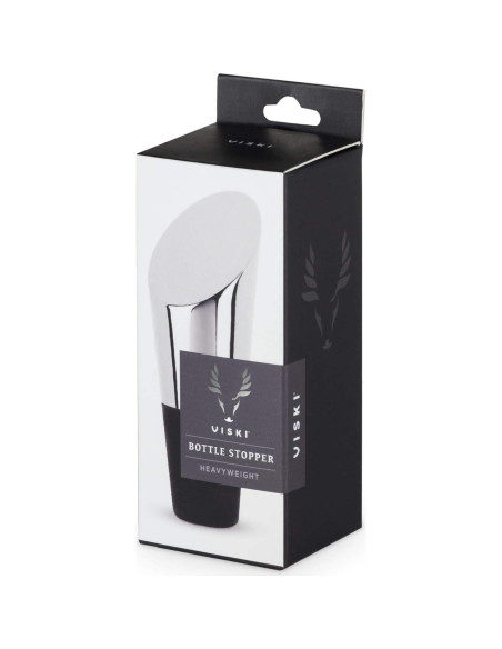 Tapón de Botella de Vino Viski Acero Inoxidable con Silicona